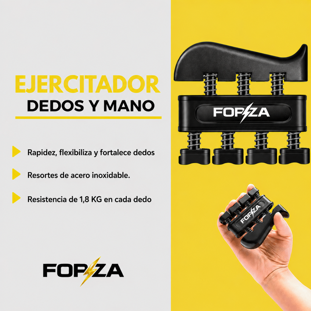 Set X5 Hand Grip Con Contador Forza 10-60KG