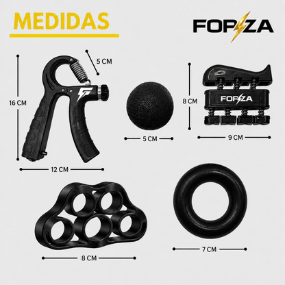 Set X5 Hand Grip Con Contador Forza 10-60KG