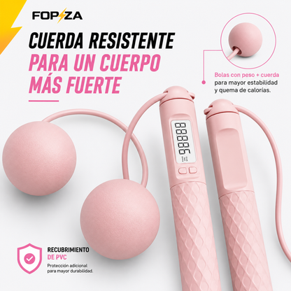 Cuerda De Saltar Doble Función Con Contador Forza