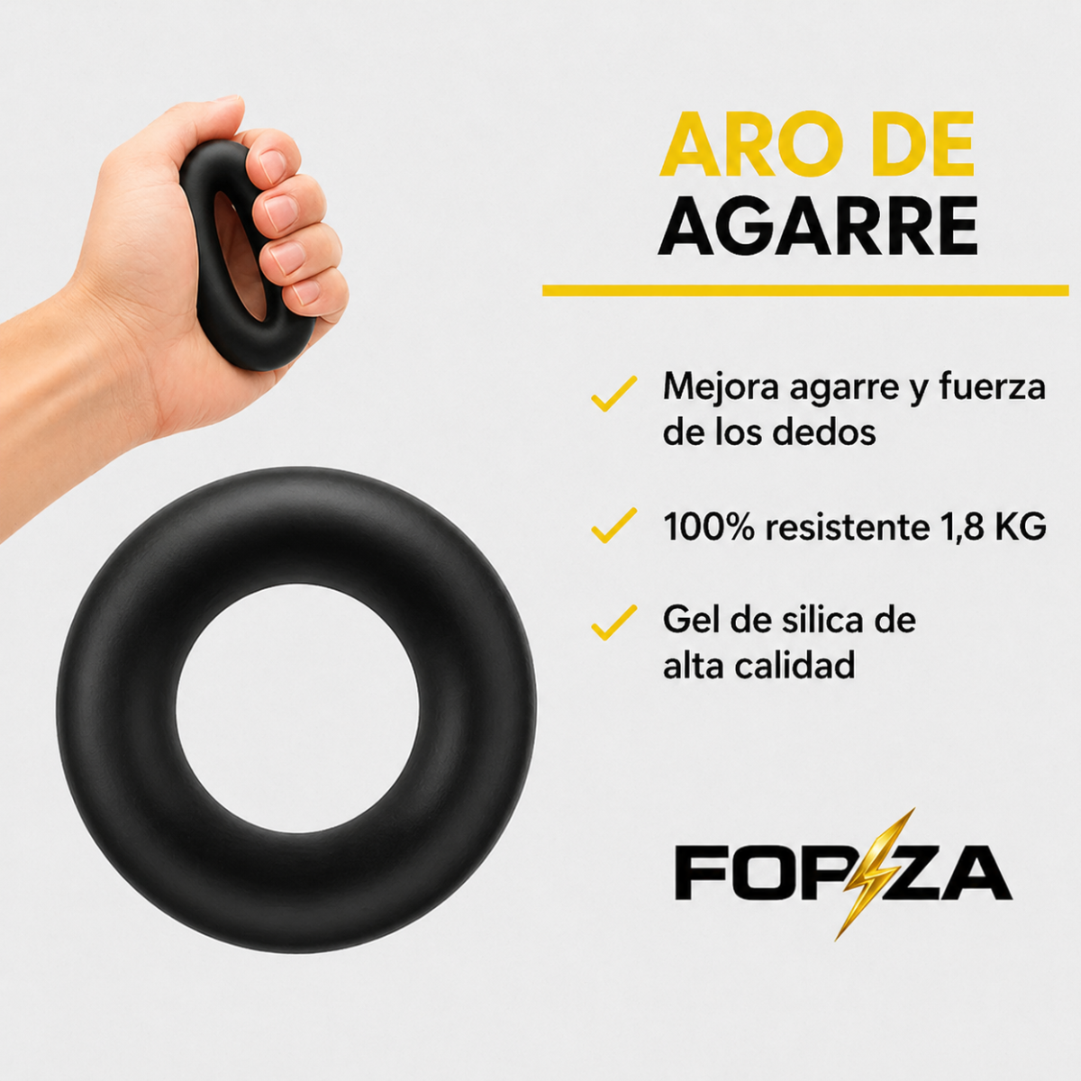 Set X5 Hand Grip Con Contador Forza 10-60KG