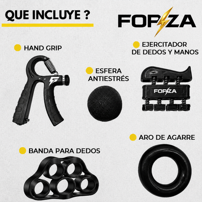 Set X5 Hand Grip Con Contador Forza 10-60KG