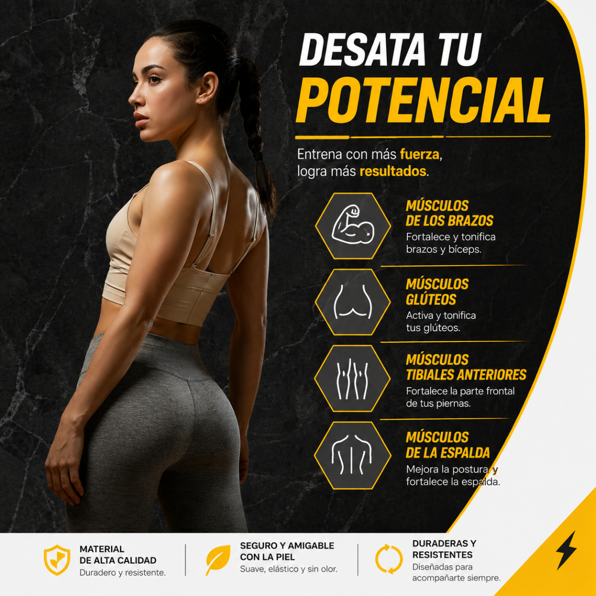Bandas Elásticas Resistencias Set X5 Forza