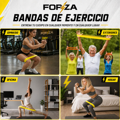 Bandas Elásticas Resistencias Set X5 Forza