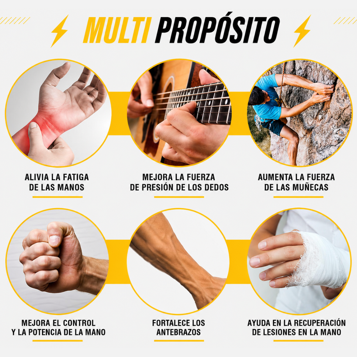 Set X5 Hand Grip Con Contador Forza 10-60KG