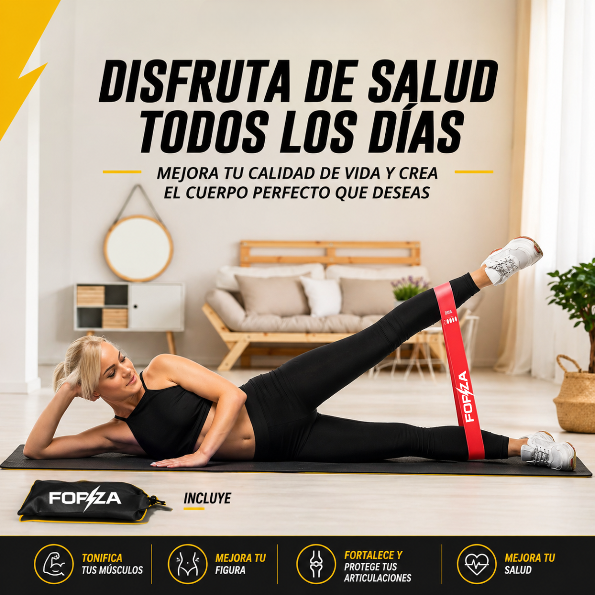 Bandas Elásticas Resistencias Set X5 Forza