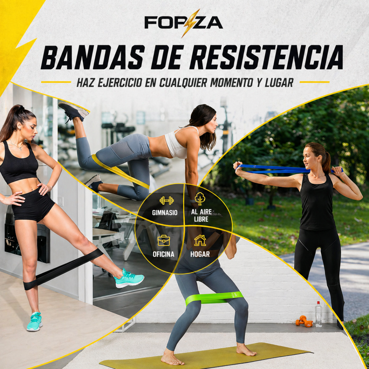 Bandas Elásticas Resistencias Set X5 Forza